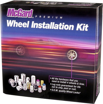 McGard 84527 Chrome/Black Cone Seat Wheel Installation Kit