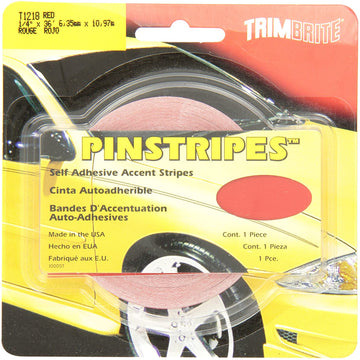 Trimbrite T1218 Trim Stripe Red 1/4 Tape