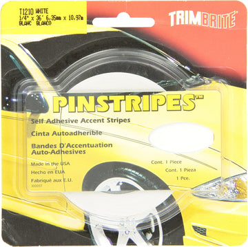 Trimbrite T1210 Trim Stripe 1/4 Pin White
