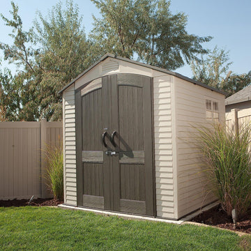 Lifetime 60042 7' X 7' Outdoor Storage Shed, Desert Sand 7 ft. x 7 ft.