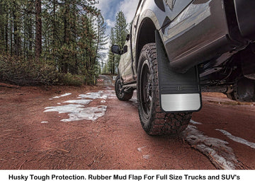 Husky Liners 55000 Black Universal Front Mud Flap Without Weight, 1 Pack